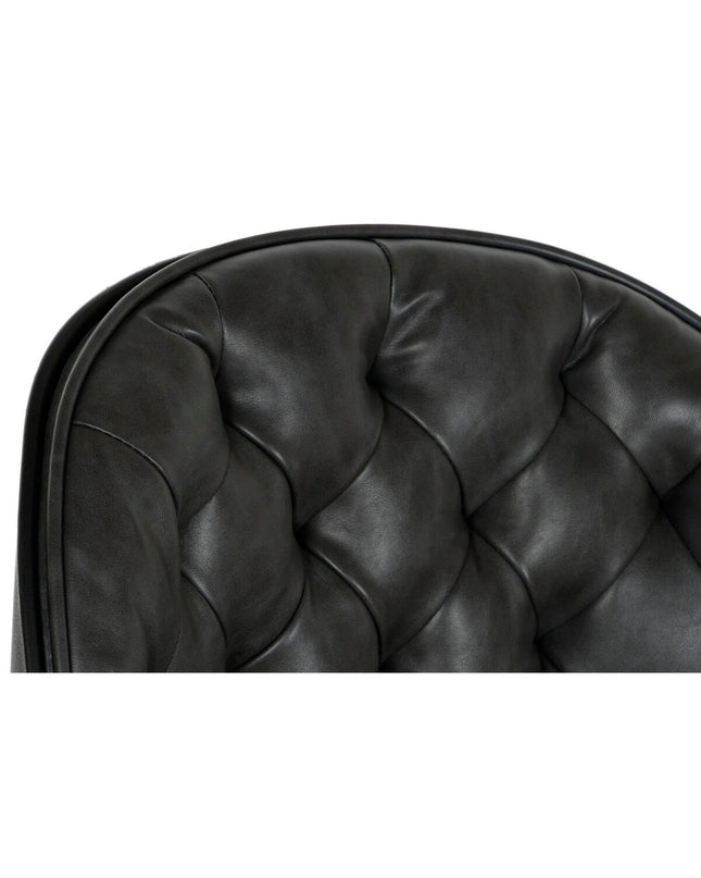 DKD Home Decor black and dark gray chair, 47.5 x 57.5 x 83 cm, modern furniture for home and kitchen use.
