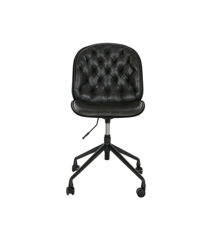 DKD Home Decor black and dark gray chair in a modern design, measuring 47.5 x 57.5 x 83 cm, suitable for home and kitchen use.