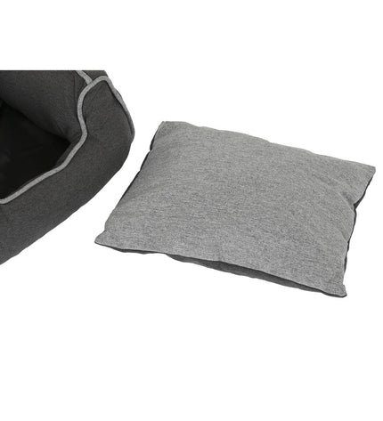 DKD Home Decor hondenbed in blauw, bruin en grijs, 72 x 61 x 34 cm, suitable for small pets, cozy and comfortable.