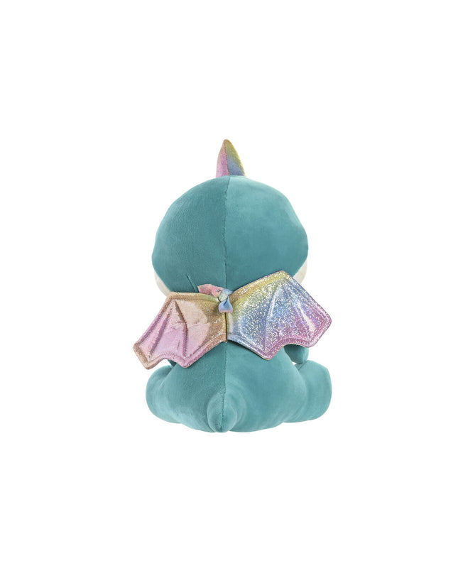 Set of three DKD Home Decor plush toys featuring yellow and orange mint-colored soft stuffed animals for children, 19x20x28 cm.