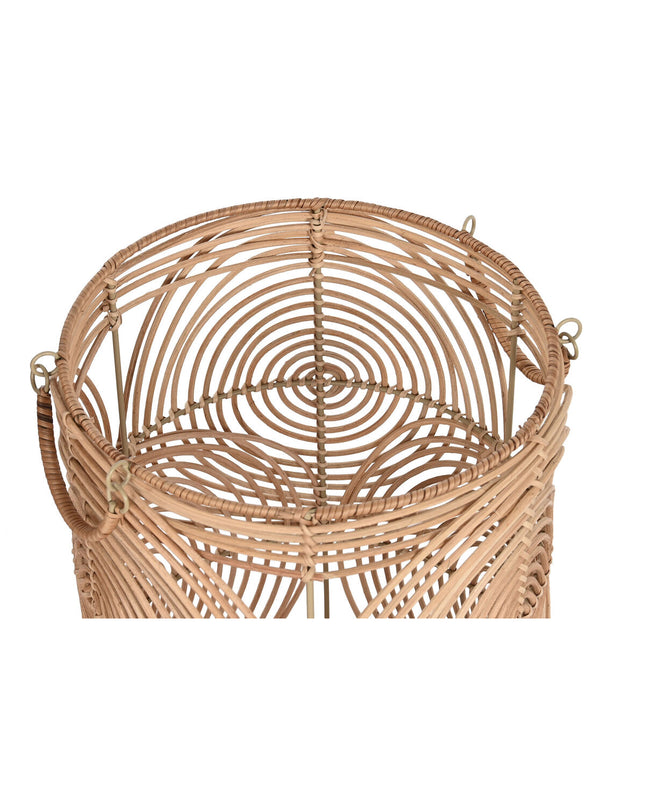 Natural light brown basket playset by DKD Home Decor, two-piece storage and organization basket for home and kitchen use.
