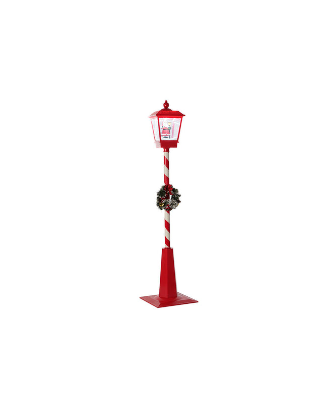 White outdoor street lantern by DKD Home Decor, 30x30x180 cm, designed for garden and exterior decorative lighting.