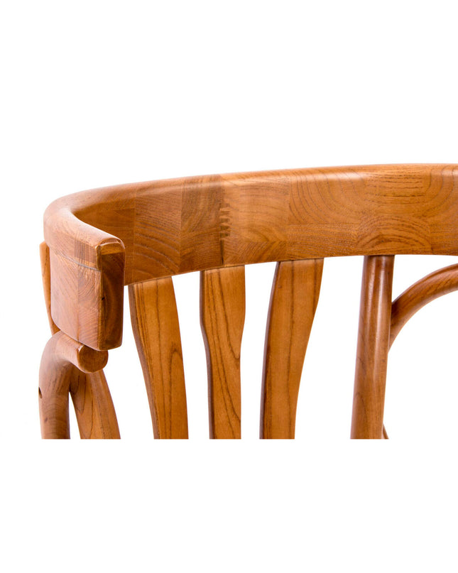 DKD Home Decor chair with 40x40x77 cm dimensions, stylish wooden seat and metal legs for modern home or kitchen decor.