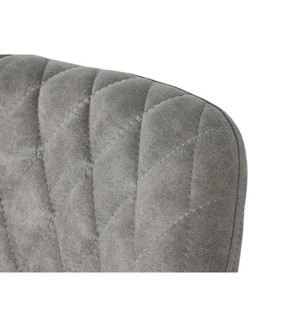 DKD Home Decor black and gray chair with wooden legs, measuring 55 x 58 x 83 cm, suitable for home and kitchen furniture.