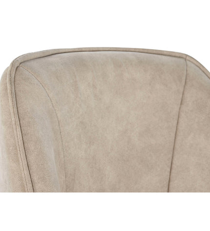 Black and beige DKD Home Decor chair with wooden legs, measuring 64x67x85 cm, ideal for home and kitchen furniture.