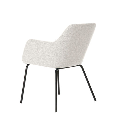 Beige DKD Home Decor polyester and metal chair with a modern design, measuring 59.5 x 60.5 x 78 cm.