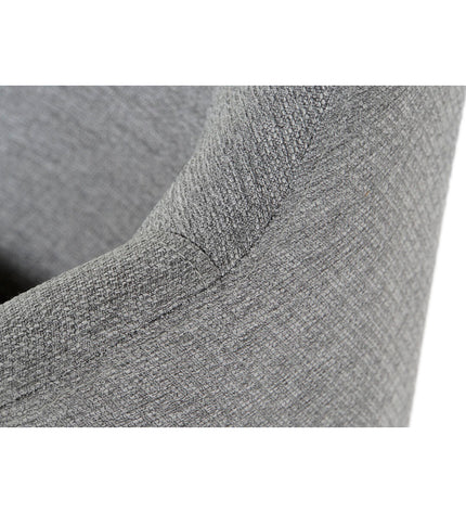Gray DKD Home Decor chair with wooden legs, 59.5x60.5x78 cm, modern design for home and kitchen seating.
