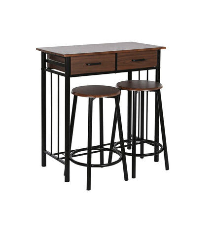 DKD Home Decor furniture set with table and chairs, measuring 80 x 50 x 84 cm, designed for home and kitchen use.