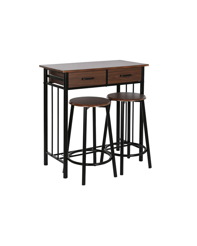 DKD Home Decor furniture set with table and chairs, measuring 80 x 50 x 84 cm, designed for home and kitchen use.