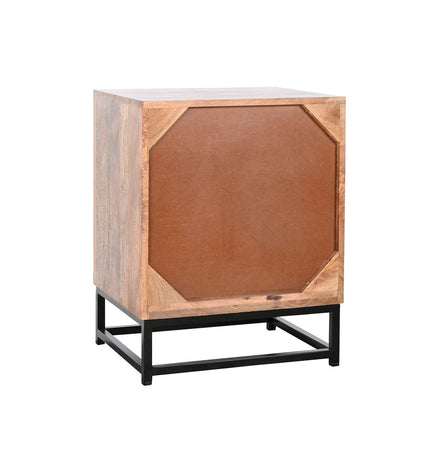 DKD Home Decor mango wood nightstand with 50x40x65 cm dimensions, featuring a natural finish and simple design.
