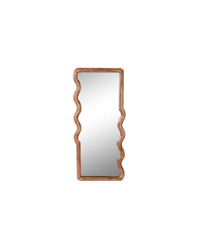 Home ESPRIT Wandspiegel in bruin mangohout with a 44x3x100 cm rectangular design, ideal for home decor and wall decoration.