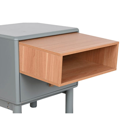 Home ESPRIT Nachtkastje in blauw en grijs met natuurlijk hout, MDF, 48x40x55 cm, voor huis en koken meubel.