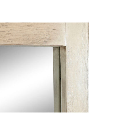 Home ESPRIT tropical wall mirror, natural finish, 92x2x100 cm, decorative house mirror for home decor.