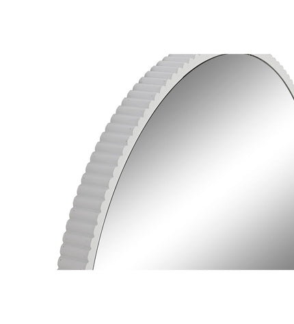 Home ESPRIT Wandspiegel Wit Stads, 70x70 cm, decorative wall mirror with a sleek white frame for modern home decor.
