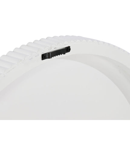Home ESPRIT Wandspiegel Wit Stads, 70x4.5x70 cm, modern rectangular wall mirror for home decor with clean white frame.