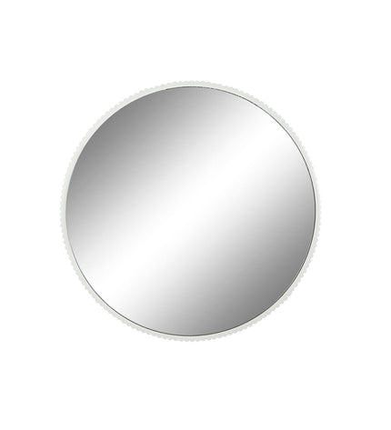 Home ESPRIT Wandspiegel Wit Stads, 70x4.5x70 cm, modern wall mirror with a sleek white frame for home decor.