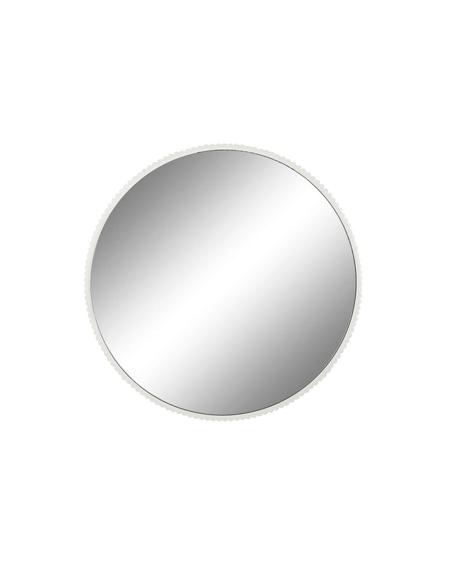 Home ESPRIT Wandspiegel Wit Stads, 70x4.5x70 cm, modern wall mirror with a sleek white frame for home decor.
