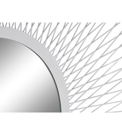 Home ESPRIT Wandspiegel Wit Stads, 90x2x90 cm, modern rectangular mirror for home decor and interior decoration.