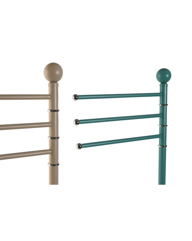 Home ESPRIT beige and turquoise metal free-standing towel racks, 43x22x90 cm, set of 2 for bathroom organization