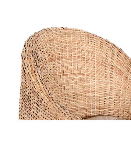 Home ESPRIT natural wooden chair with 69x70x85 cm dimensions, suitable for home and kitchen furniture.