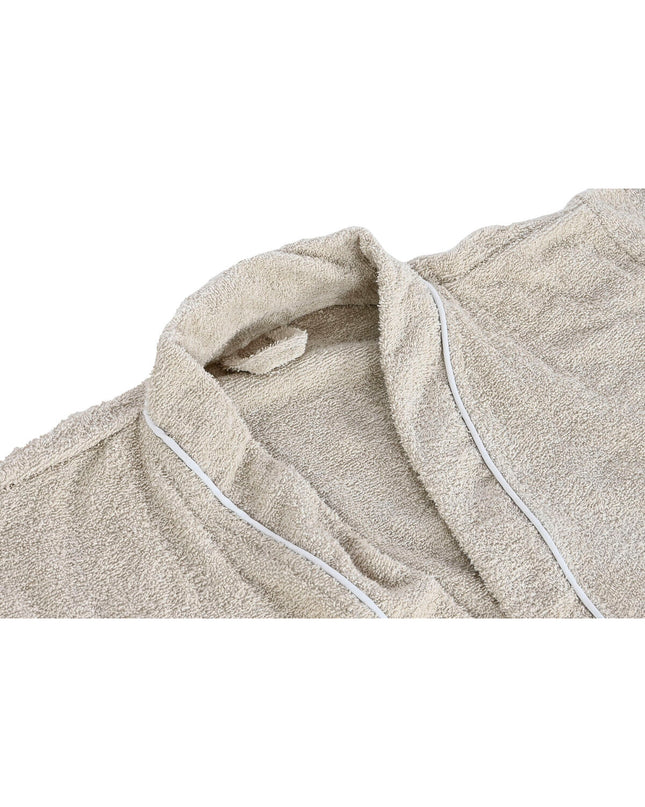 Beige men's Kamerjas by Home ESPRIT for home and bath, made of soft cotton fabric.