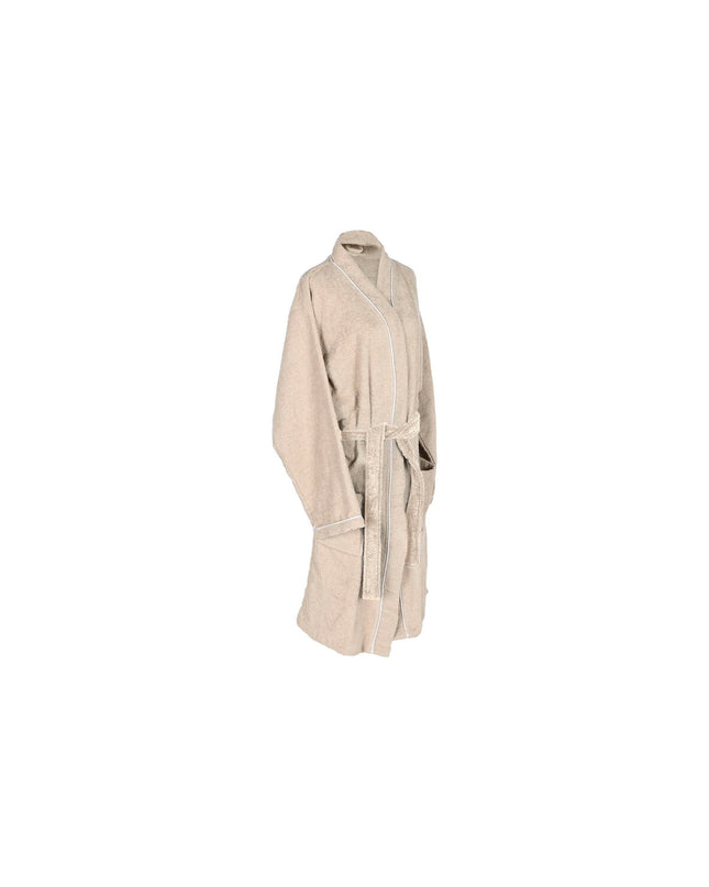 Beige men's Kamerjas Home ESPRIT made of cotton, designed for home, bath, and lounge wear, with a comfortable fit and soft fabric.