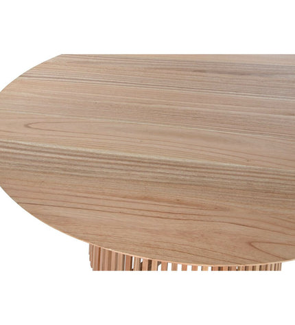 Home ESPRIT eettafel in natuurlijk Mindi hout, 150x150x75 cm, showing the rectangular dining table with a smooth wooden surface and sturdy legs.
