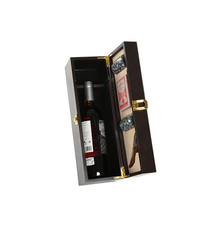 Home ESPRIT poker set featuring playing cards and poker chips, ideal for home games and game nights.