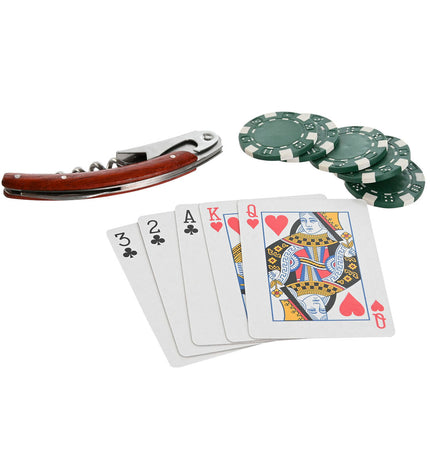 Home ESPRIT Pokerset for children, colorful playing cards and accessories for fun card games and family entertainment.