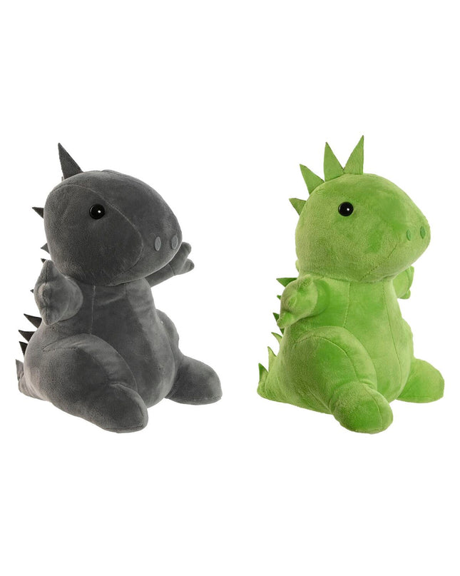 Two Home ESPRIT dinosaur door stoppers in Zand color, measuring 24x19x27 cm, decorative home and kitchen accessories.