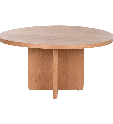 Home ESPRIT Eettafel in natuurlijk ekträ, 152x152x78 cm, modern dining table with wooden finish for home and kitchen.