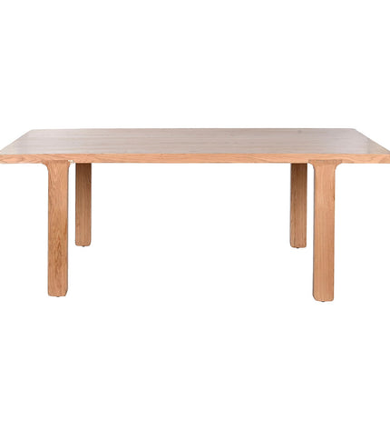 Home ESPRIT Eettafel Natuurlijk Ek with dimensions 210.5 x 101 x 77 cm, showcasing a modern wooden dining table.