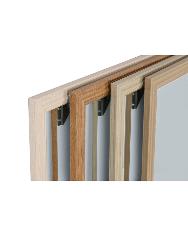 Set of four Home ESPRIT wall mirrors in beige, brown, and gray, with rectangular shape and dimensions 66x2x92 cm, for home decor.