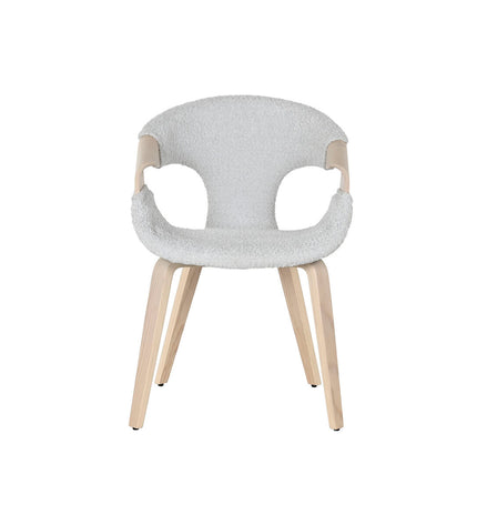 Home ESPRIT keukenstoel in grijs polyester met houten frame, 55.5 x 67.5 x 80.5 cm, voor huis en koken meubel.