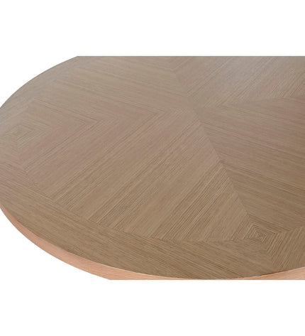 Home ESPRIT eettafel in natuurlijk hout and rubber, 137x137x75 cm, sturdy rectangular dining table with natural wood finish.