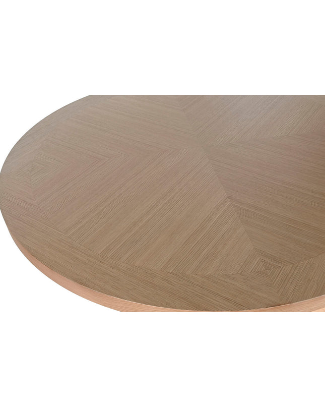 Home ESPRIT eettafel in natuurlijk hout and rubber, 137x137x75 cm, sturdy rectangular dining table with natural wood finish.