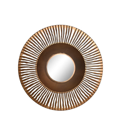 Home ESPRIT copper wall mirror, 70x8.5x70 cm, with a sleek, modern design for home decor and interior accents.