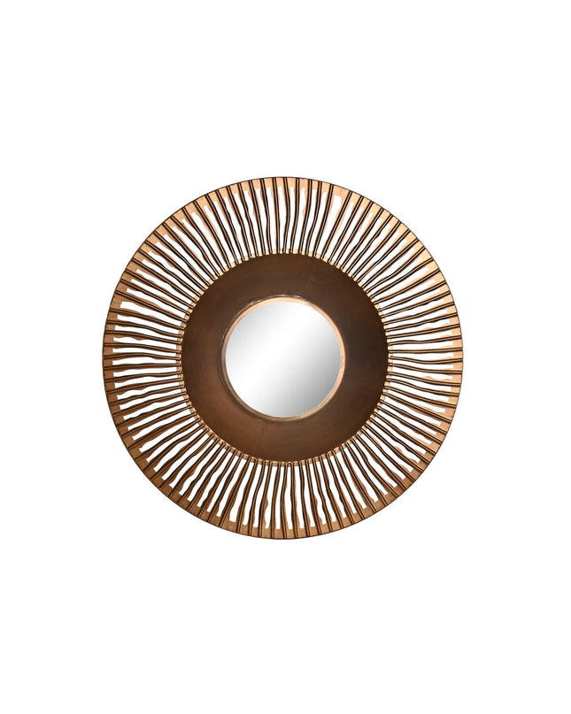 Home ESPRIT copper wall mirror, 70x8.5x70 cm, with a sleek, modern design for home decor and interior accents.