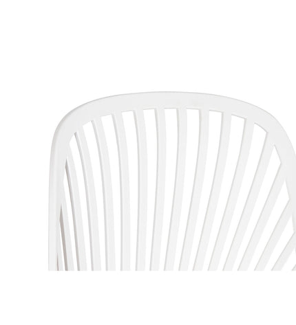Home ESPRIT white chair, 50.5 x 55 x 82 cm, modern furniture for home and kitchen, showing clean design and wooden legs.