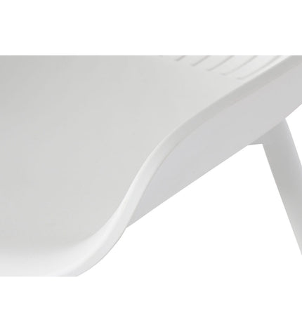 Home ESPRIT Wit chair with 50.5 x 55 x 82 cm dimensions, modern house and kitchen furniture for stylish interiors.