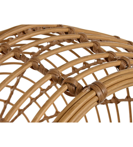 Home ESPRIT hondenbed in natuurlijke synthetische rotan, 60x58x58 cm, cozy pet bed for small dogs or cats.
