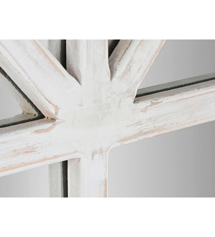 Home ESPRIT Neoclassical wall mirror with spar design, 150x3.5x186 cm, featuring window-inspired frame for home decor.