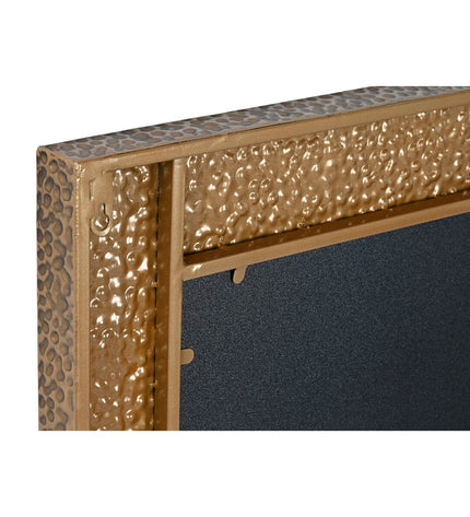 Home ESPRIT gold wall mirror, 80x6x80 cm, with sleek rectangular design, perfect for modern home decor.