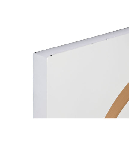 Home ESPRIT gold wall mirror with a 90x90 cm round frame, modern house decor for elegant interior design.