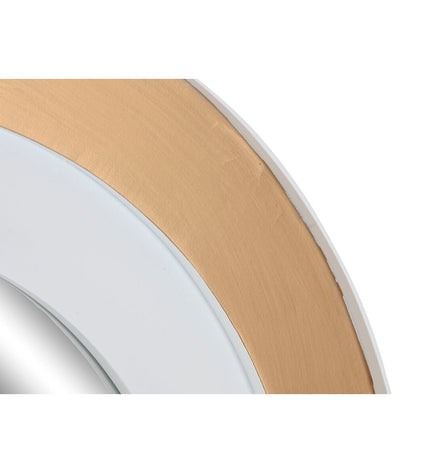 Home ESPRIT gold wall mirror, 90x90 cm, with sleek rectangular design, ideal for modern home decor and stylish interior accents.