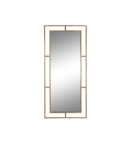 Modern gold Wandspiegel Home ESPRIT with sleek rectangular frame, measuring 96 x 5 x 208 cm, for stylish home decor.