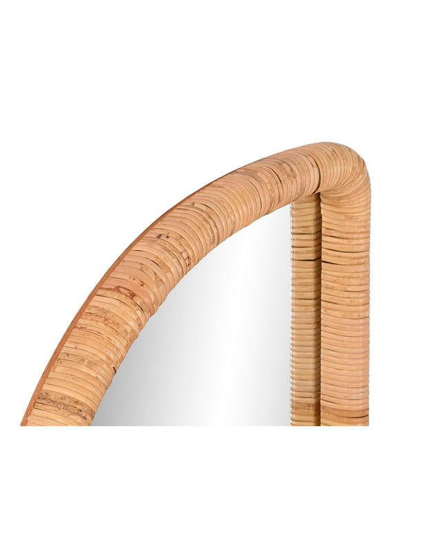 Modern Home ESPRIT round wall mirror with a natural Scandi design, 50x4x120 cm, ideal for home decor and kitchen spaces.