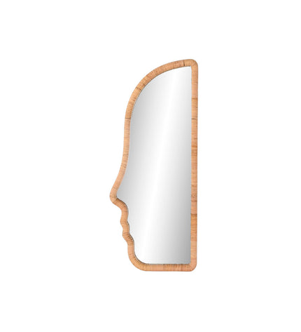 Modern Scandi home ESPRIT wall mirror, natural wood frame, 50x4x120 cm, stylish decor for living spaces