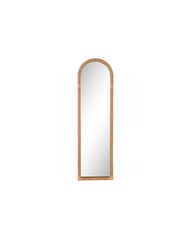 Home ESPRIT Wandspiegel in natuurlijk Scandi stijl, 48.5 x 4.5 x 170 cm, modern house decor mirror with clean lines.