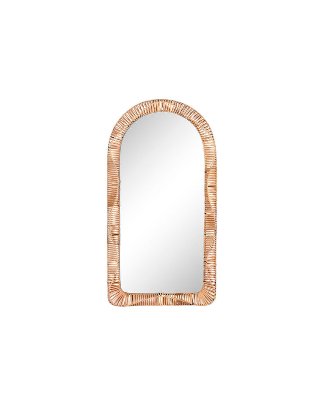 Home ESPRIT tropical wall mirror, natural finish, 61.5 x 7 x 117 cm, stylish home decor for living spaces.